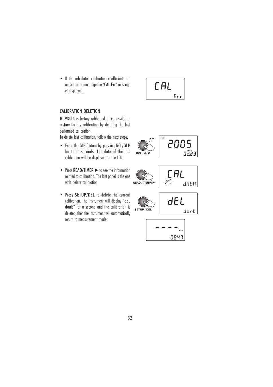 Hanna Instruments HI 93414 User Manual | Page 32 / 52