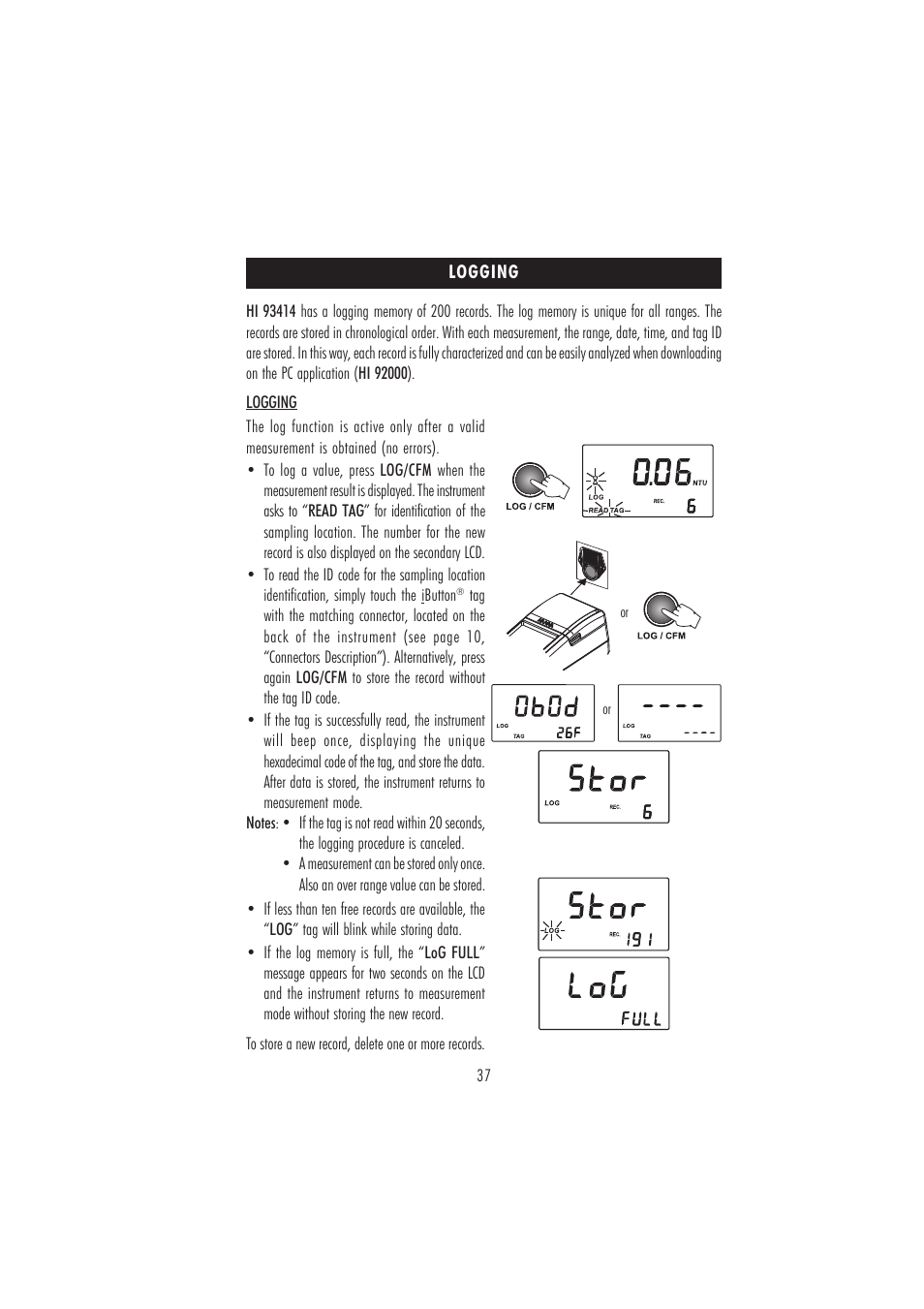 Hanna Instruments HI 93414 User Manual | Page 37 / 52