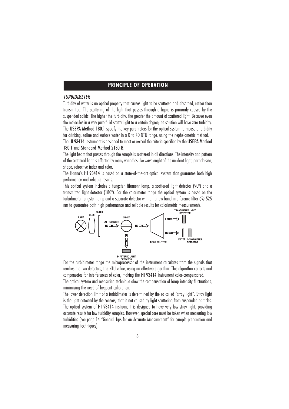 Hanna Instruments HI 93414 User Manual | Page 6 / 52