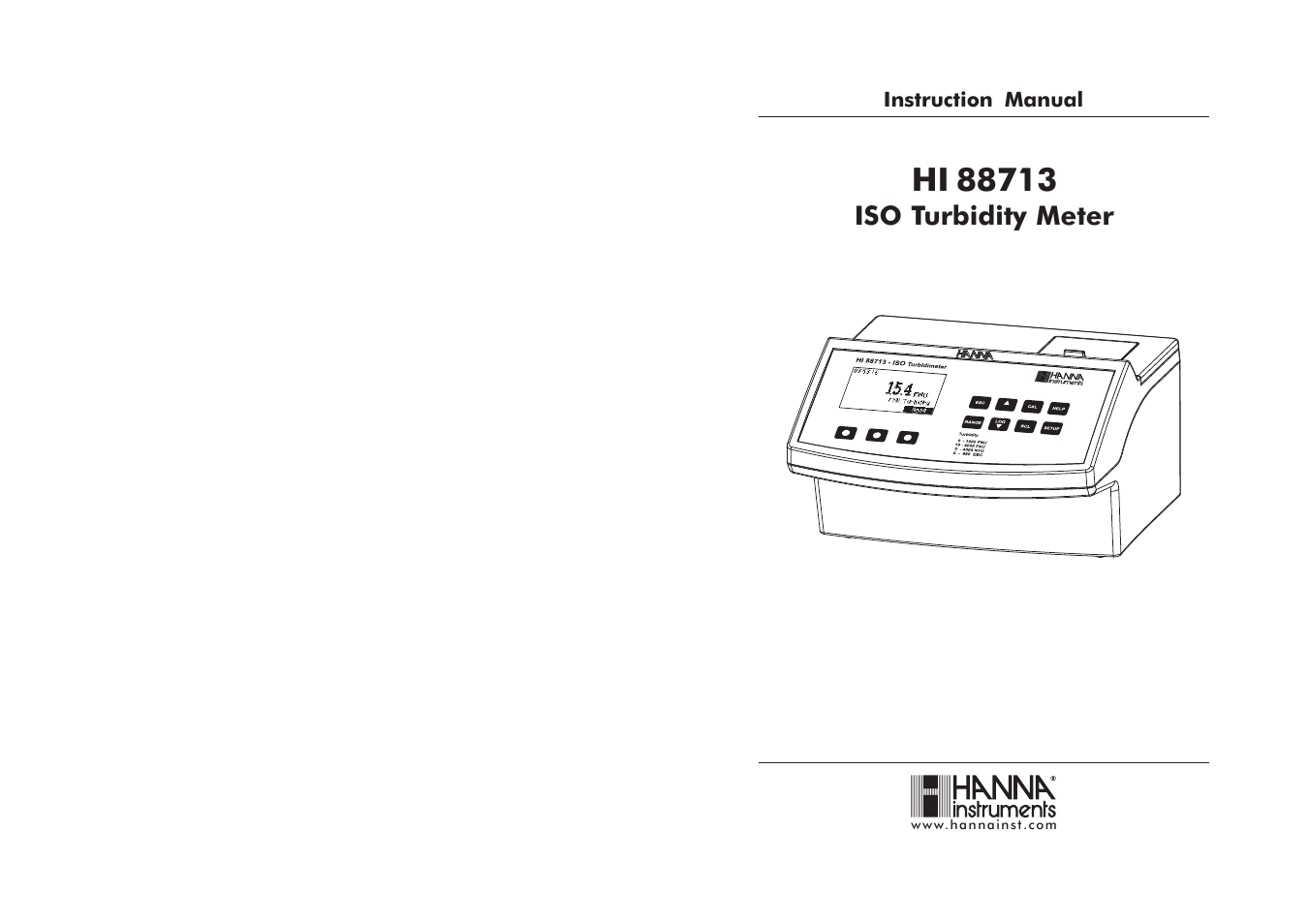 Hanna Instruments HI 88713 User Manual | 17 pages