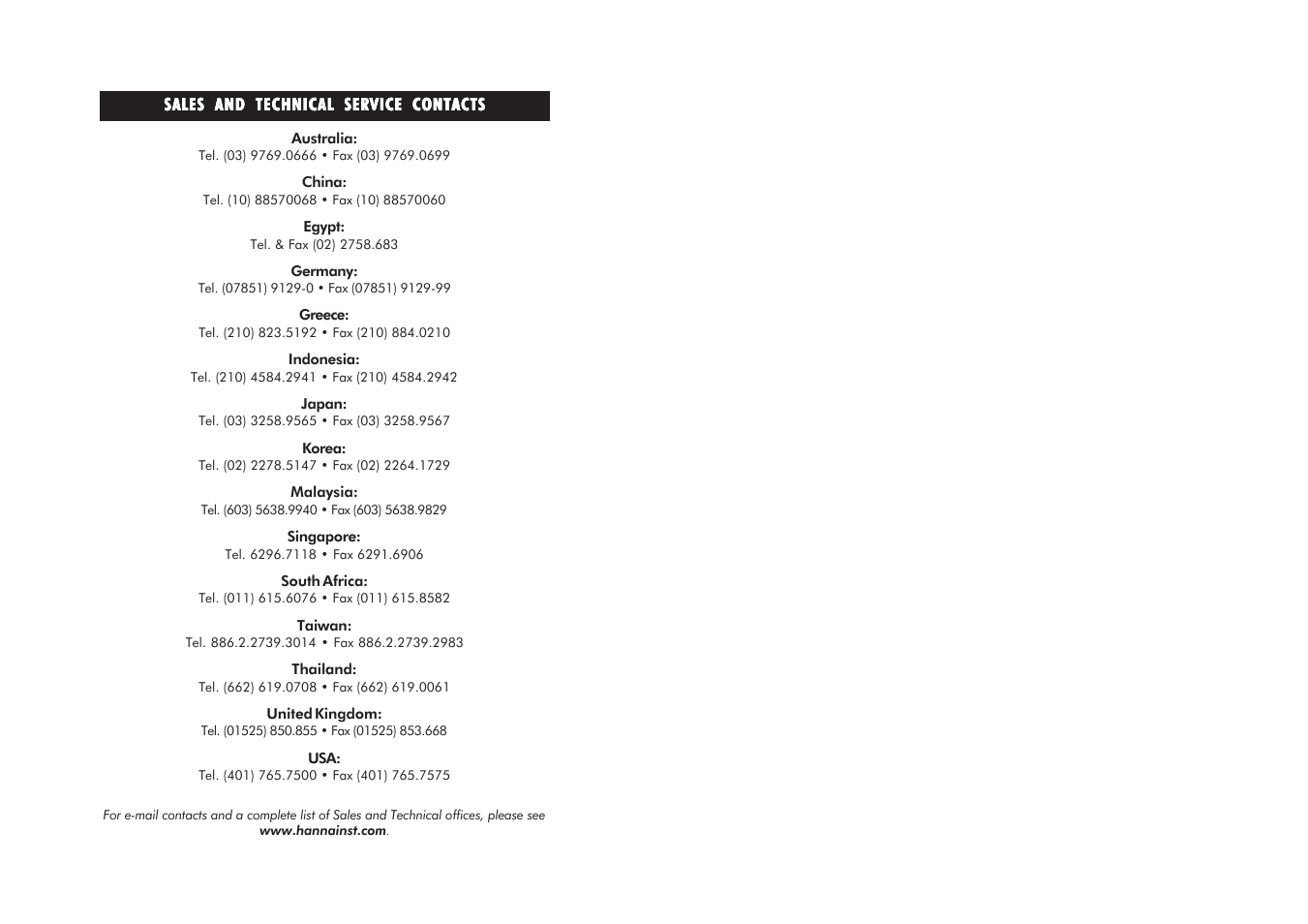 Hanna Instruments HI 88713 User Manual | Page 17 / 17