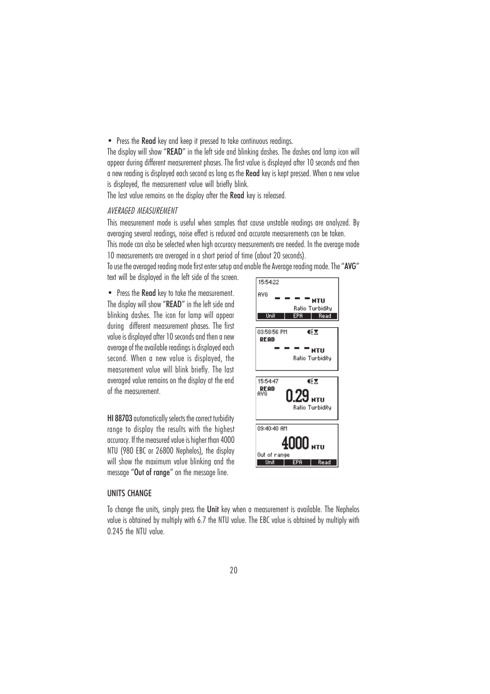 Hanna Instruments HI 88703 User Manual | Page 20 / 32