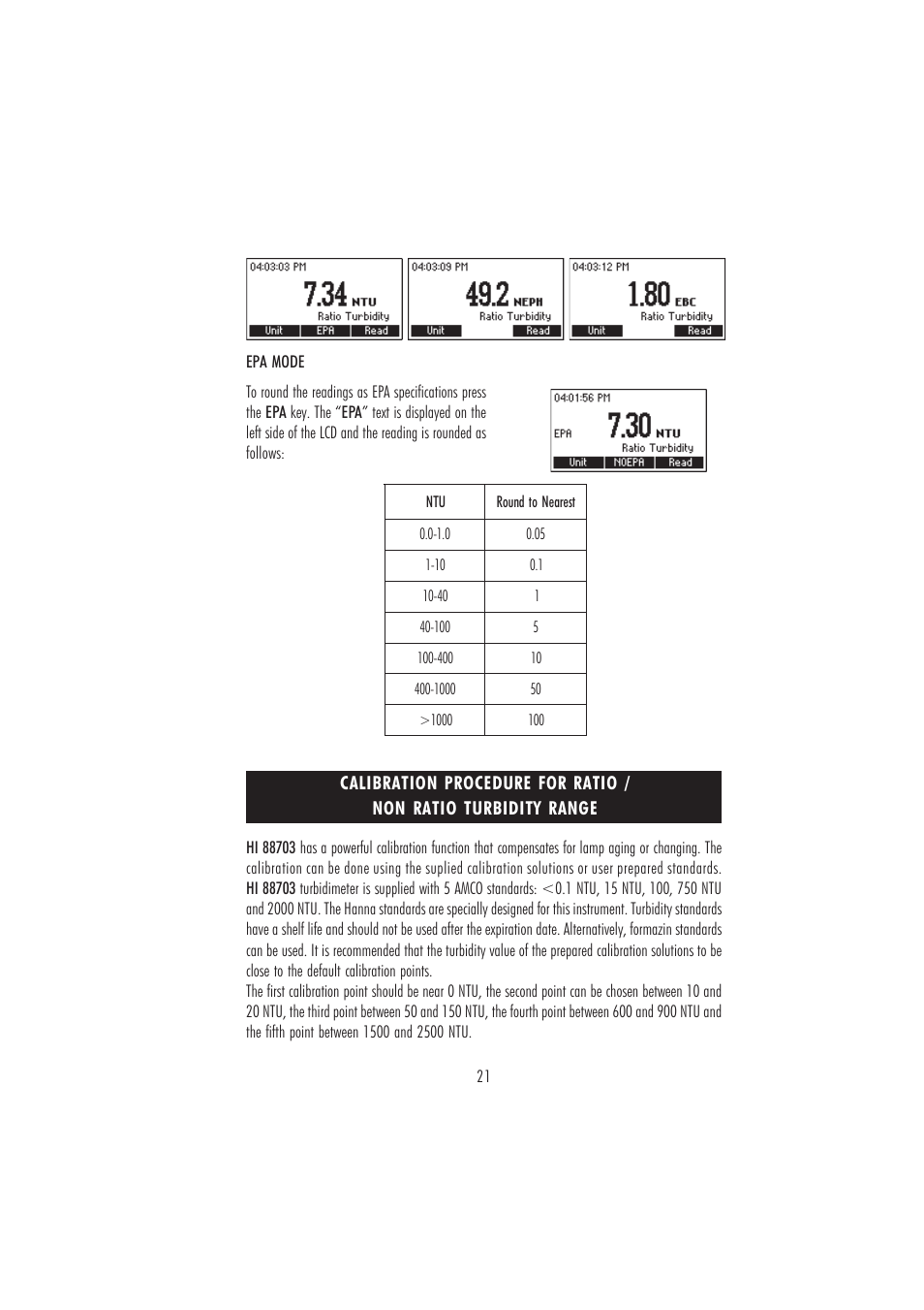 Hanna Instruments HI 88703 User Manual | Page 21 / 32