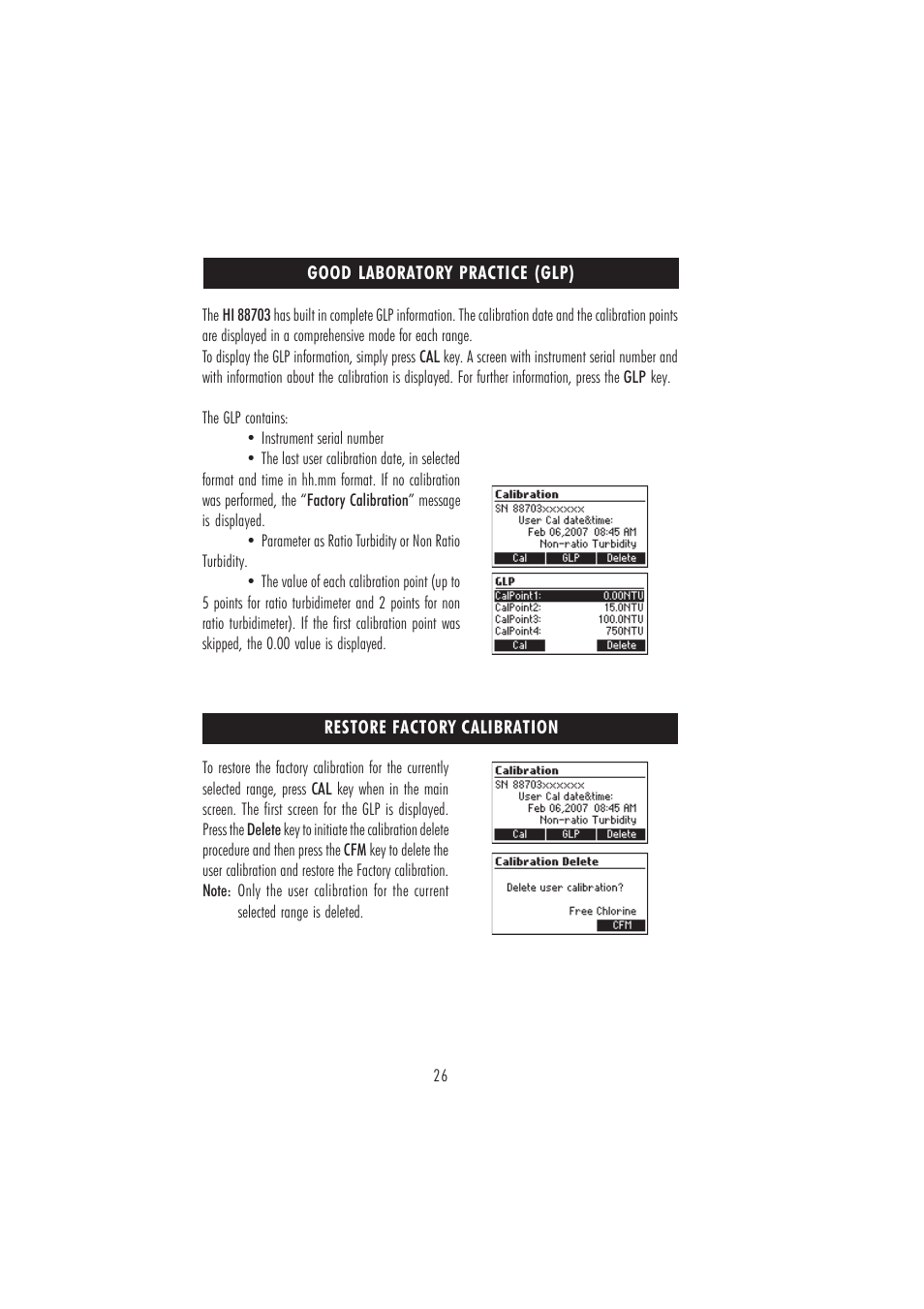 Hanna Instruments HI 88703 User Manual | Page 26 / 32