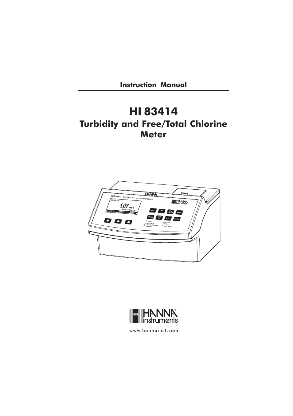 Hanna Instruments HI 83414 User Manual | 44 pages