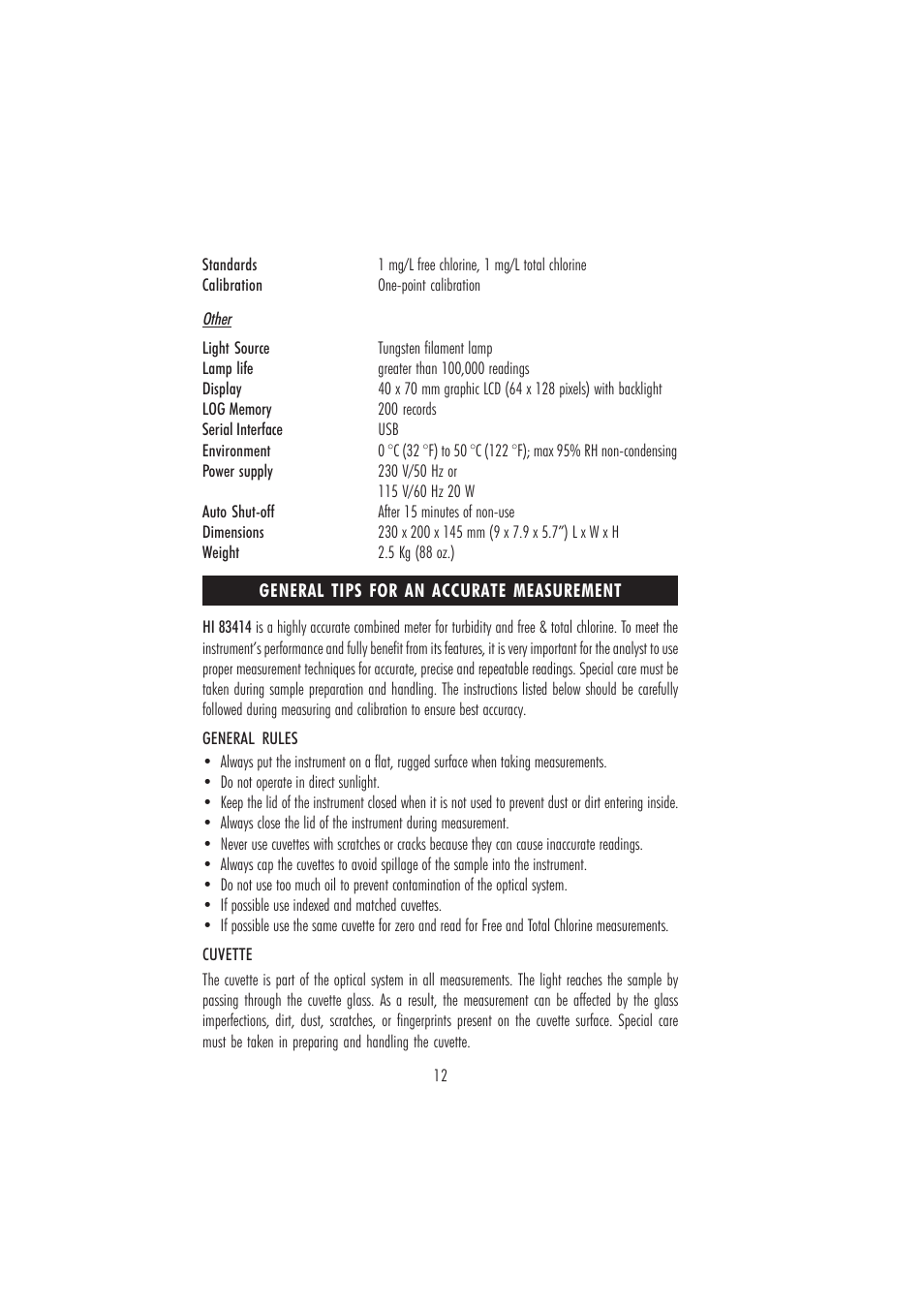 Hanna Instruments HI 83414 User Manual | Page 12 / 44