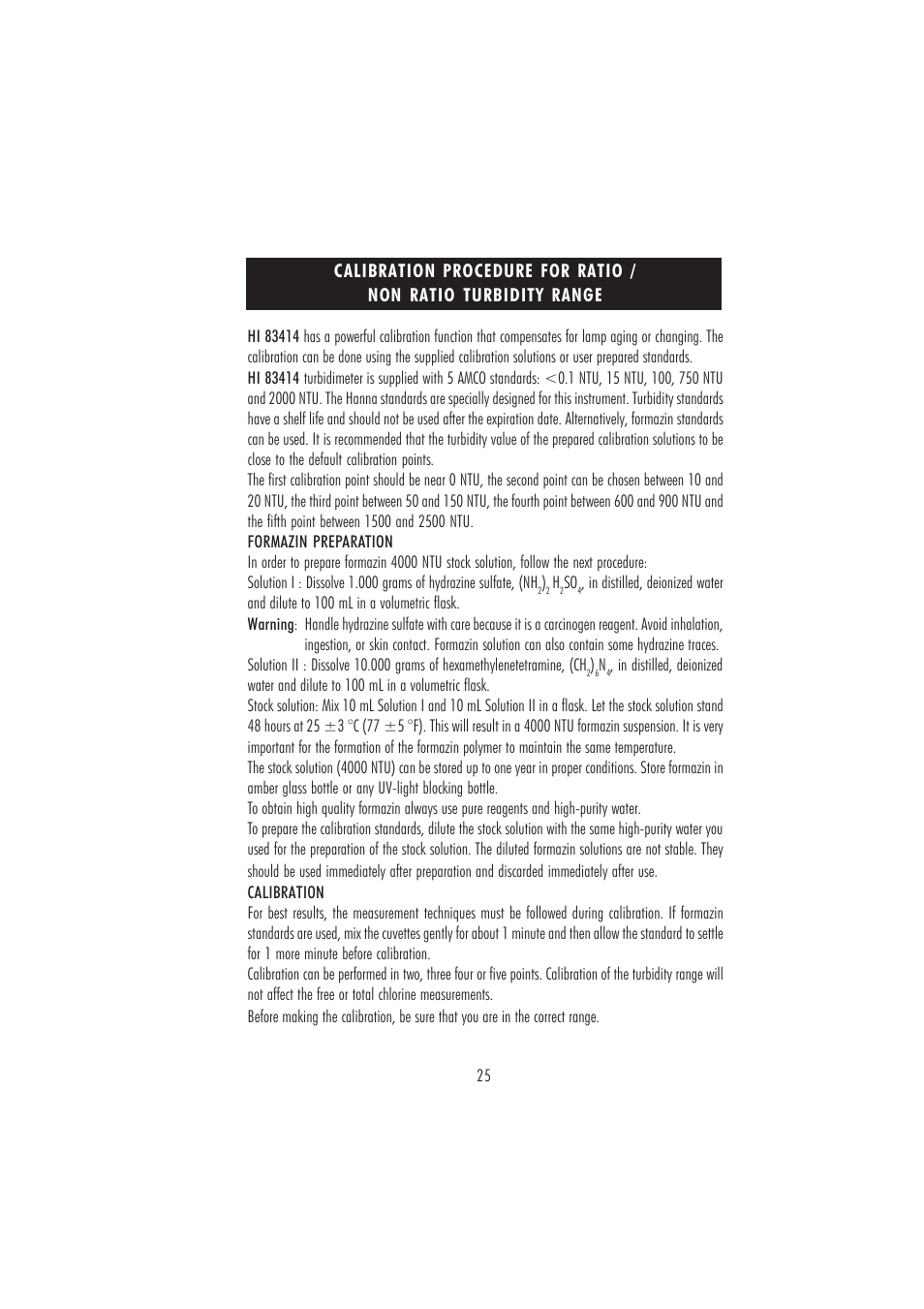 Hanna Instruments HI 83414 User Manual | Page 25 / 44