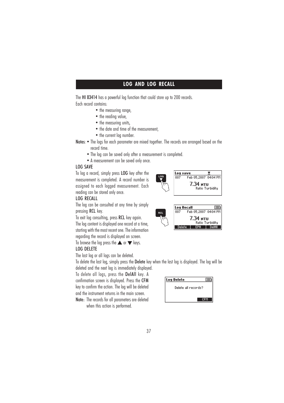 Hanna Instruments HI 83414 User Manual | Page 37 / 44