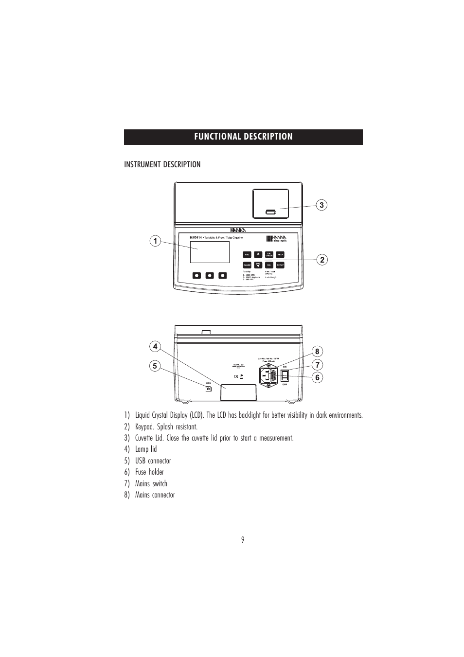 Hanna Instruments HI 83414 User Manual | Page 9 / 44