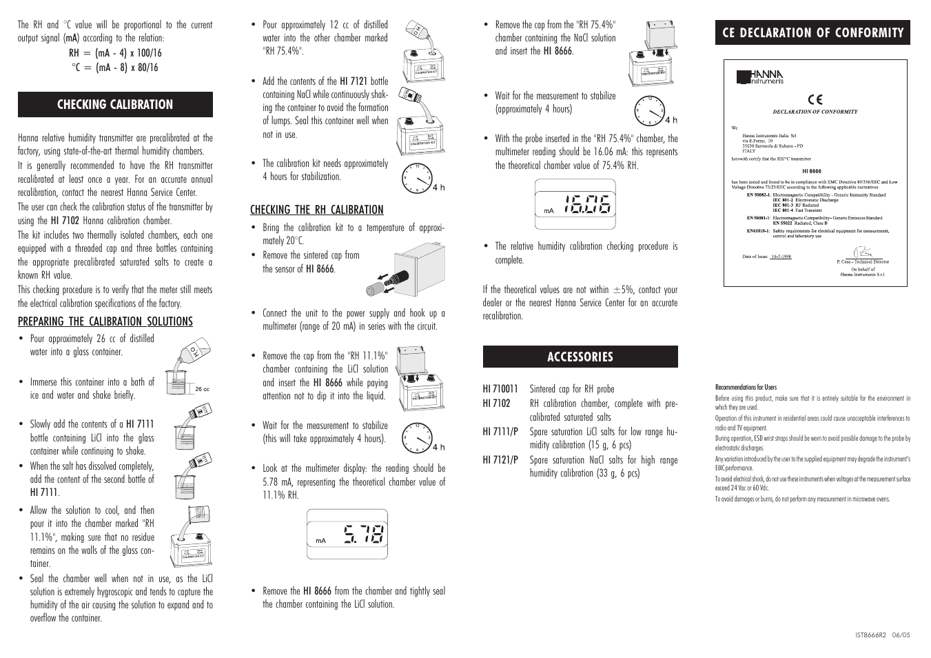 Hanna Instruments HI 8666 User Manual | Page 2 / 2