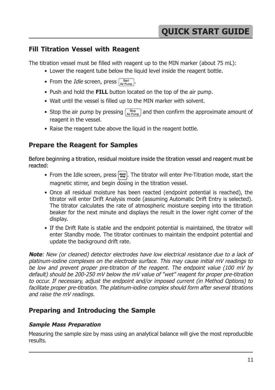 Quick start guide | Hanna Instruments HI 904 User Manual | Page 11 / 180