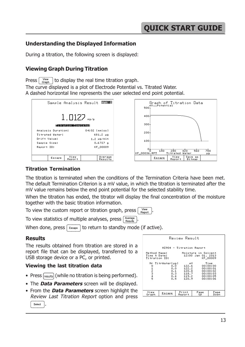 Quick start guide | Hanna Instruments HI 904 User Manual | Page 13 / 180