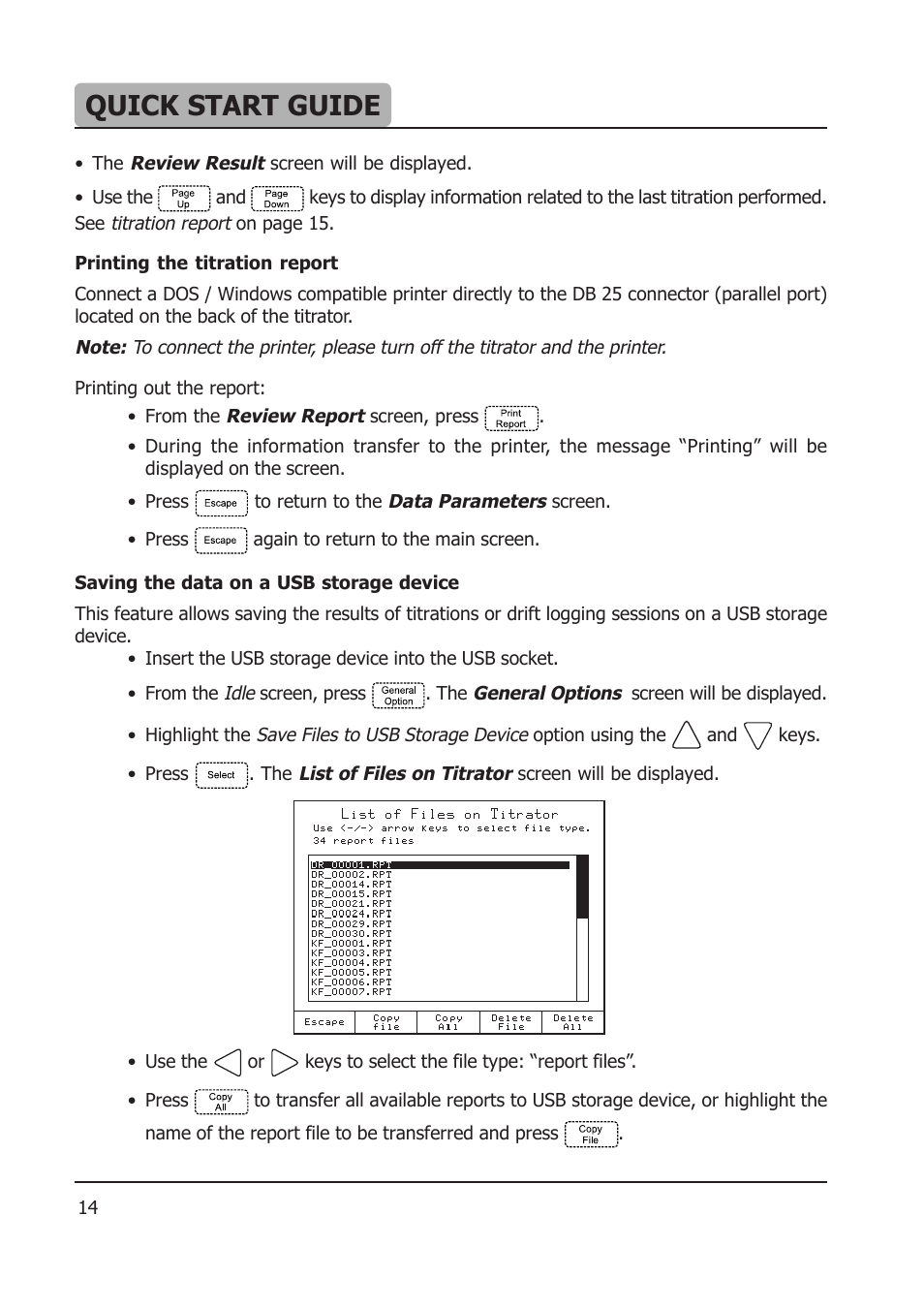 Quick start guide | Hanna Instruments HI 904 User Manual | Page 14 / 180
