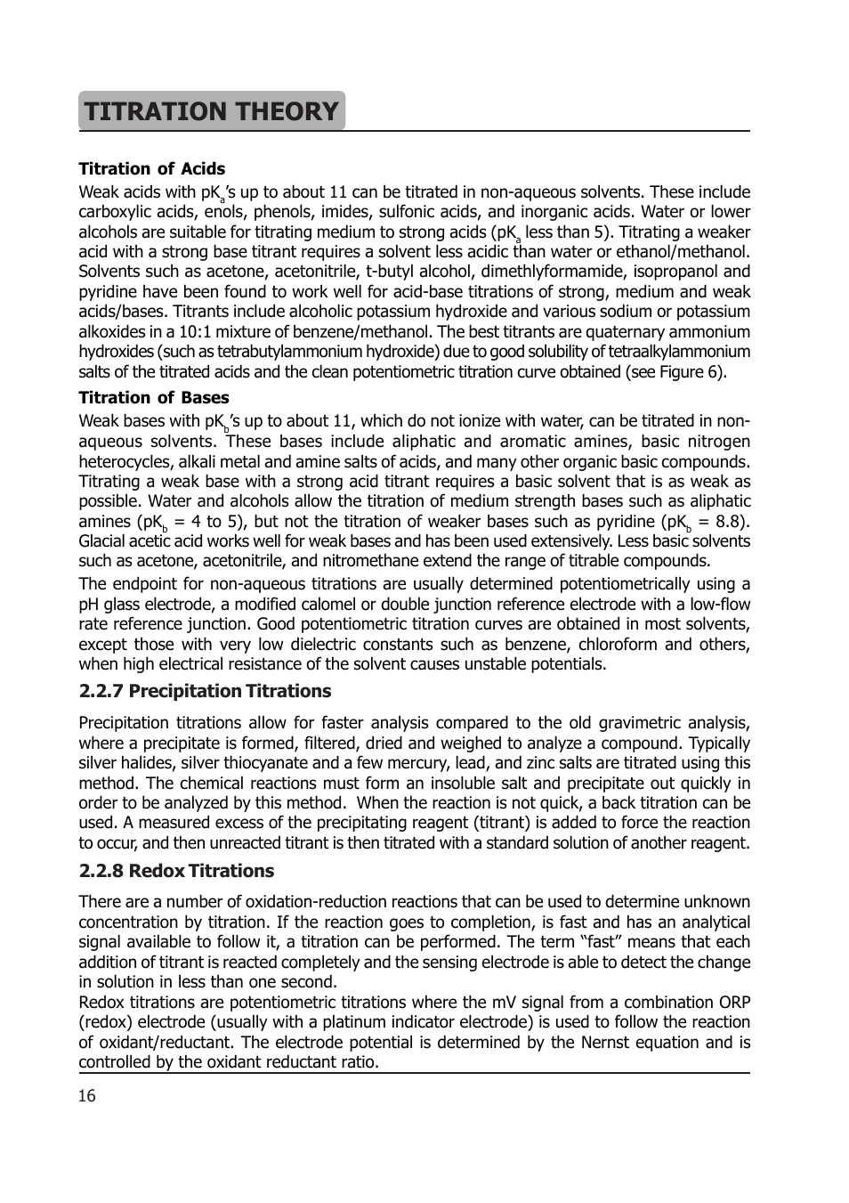 Titration theory | Hanna Instruments HI 904 User Manual | Page 164 / 180
