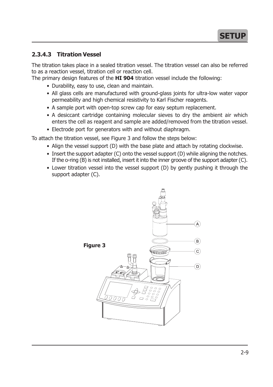 Setup | Hanna Instruments HI 904 User Manual | Page 31 / 180