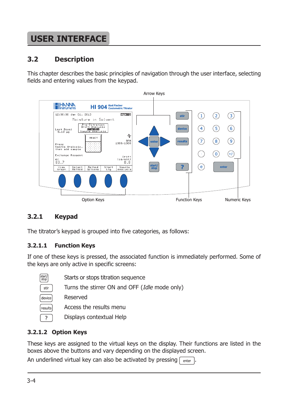 User interface | Hanna Instruments HI 904 User Manual | Page 40 / 180
