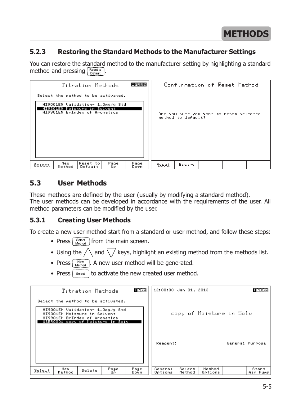 Methods | Hanna Instruments HI 904 User Manual | Page 63 / 180