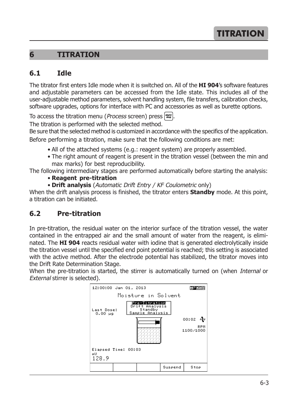 Titration, 6titration | Hanna Instruments HI 904 User Manual | Page 85 / 180