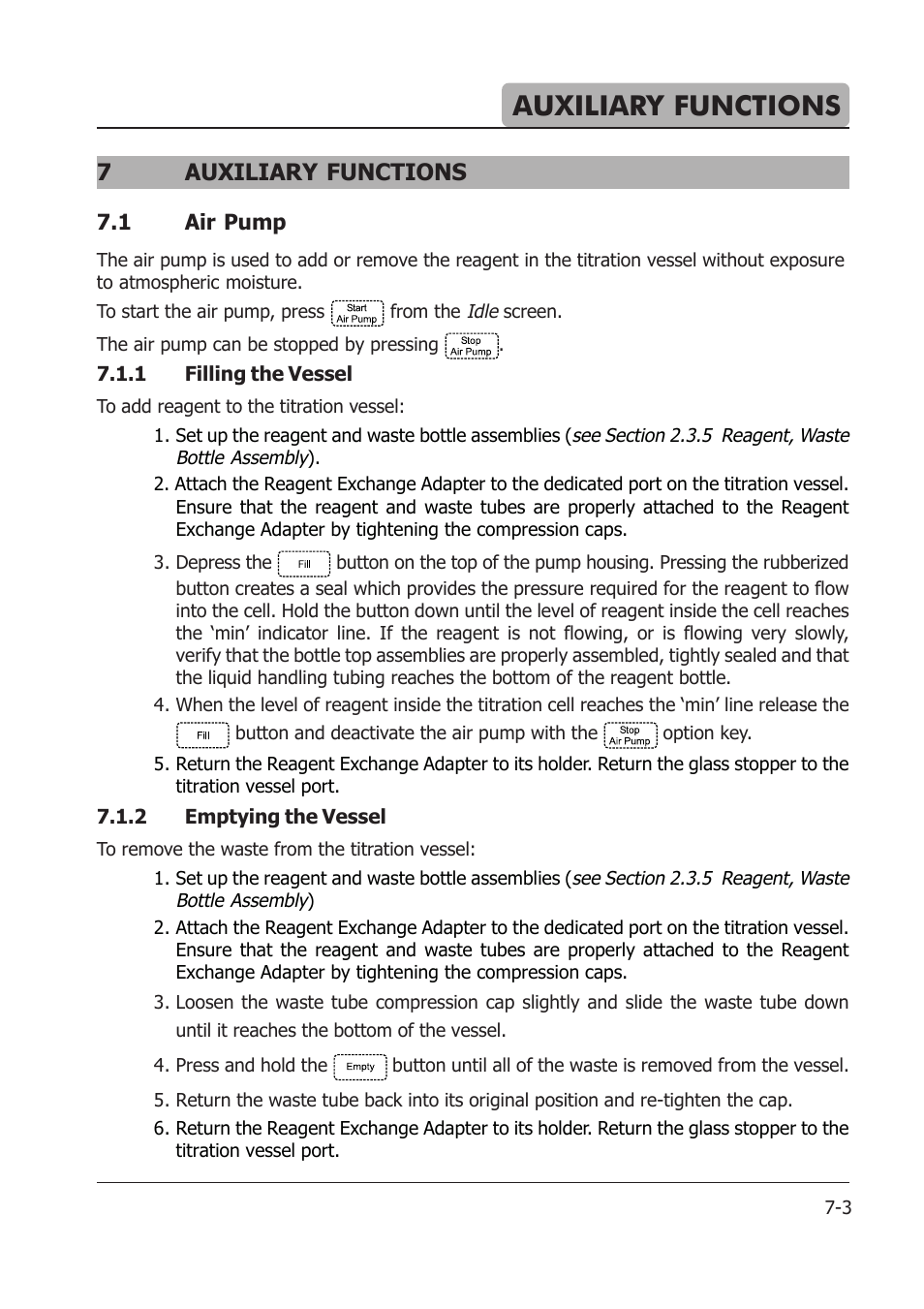 Auxiliary functions, 7auxiliary functions | Hanna Instruments HI 904 User Manual | Page 97 / 180