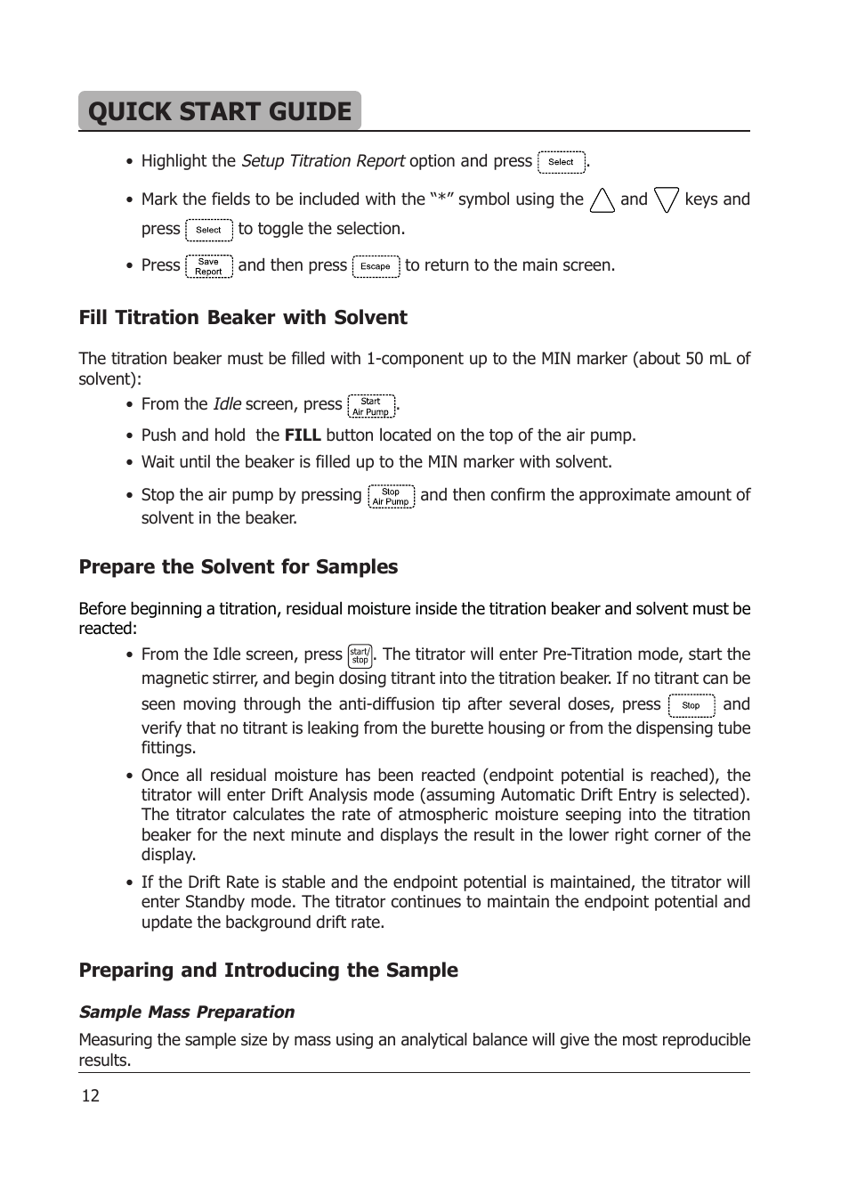 Quick start guide | Hanna Instruments HI 903 User Manual | Page 12 / 222