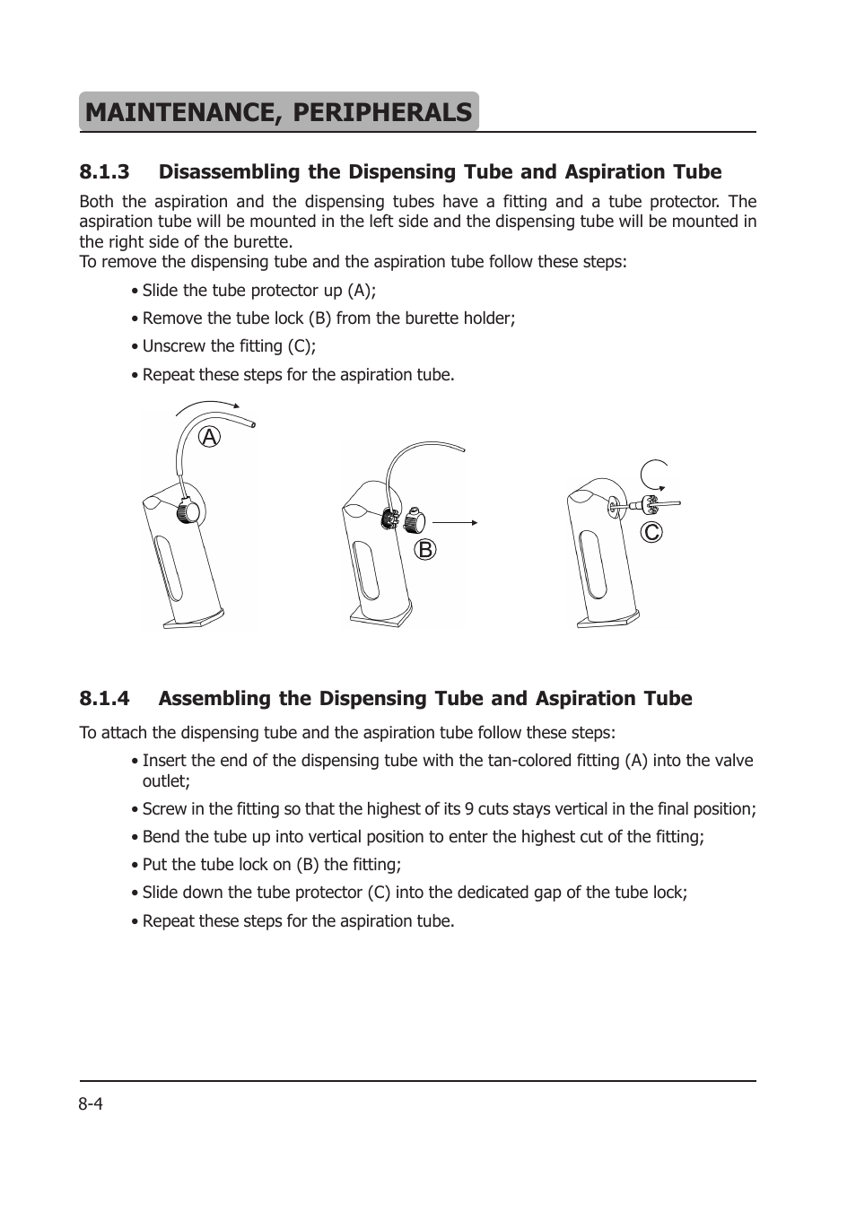 Maintenance, peripherals | Hanna Instruments HI 903 User Manual | Page 120 / 222