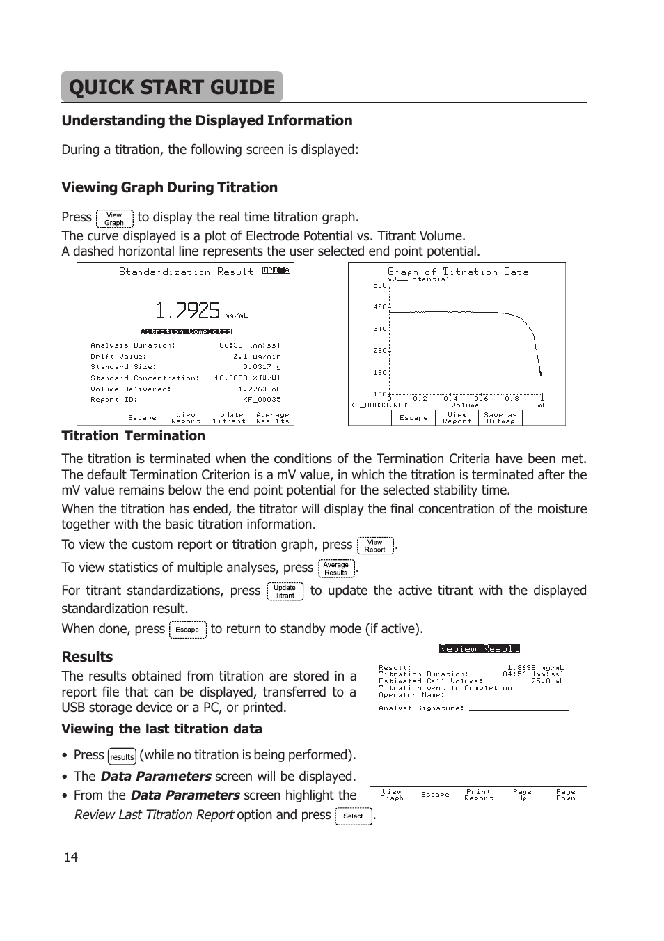 Quick start guide | Hanna Instruments HI 903 User Manual | Page 14 / 222