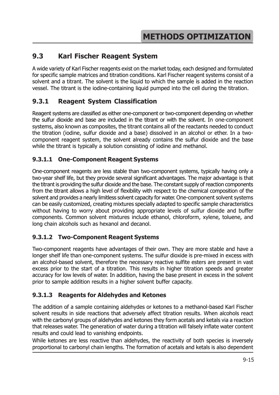 Methods optimization | Hanna Instruments HI 903 User Manual | Page 143 / 222