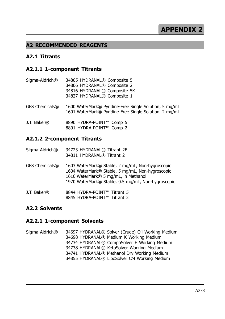 Appendix 2 | Hanna Instruments HI 903 User Manual | Page 153 / 222
