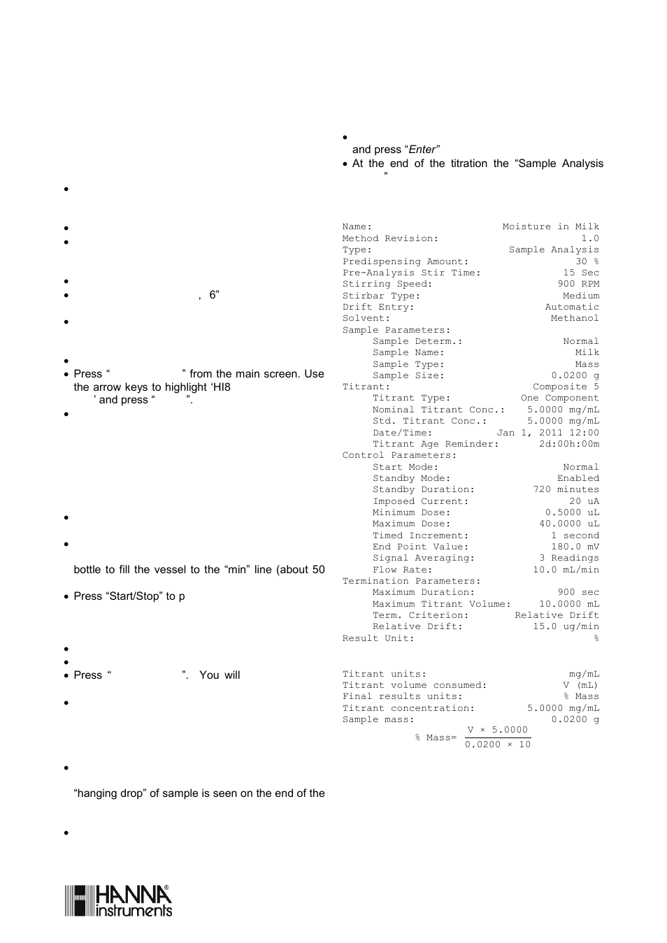 Hi8102en_r0.4, Moisture determination in milk, Method id: hi8102en | Hanna Instruments HI 903 User Manual | Page 173 / 222