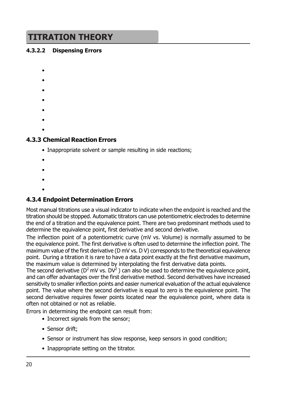 Titration theory | Hanna Instruments HI 903 User Manual | Page 212 / 222
