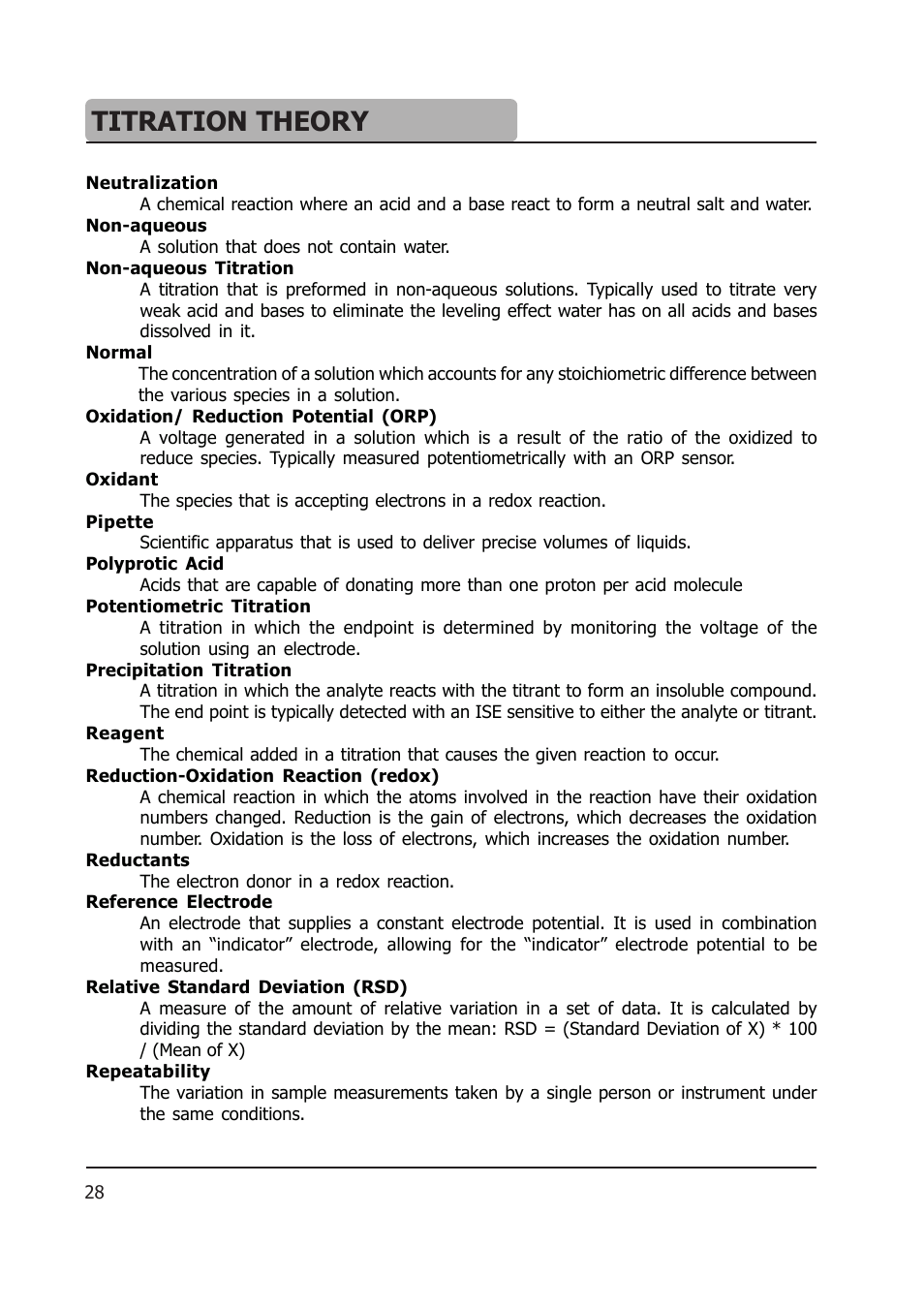 Titration theory | Hanna Instruments HI 903 User Manual | Page 220 / 222