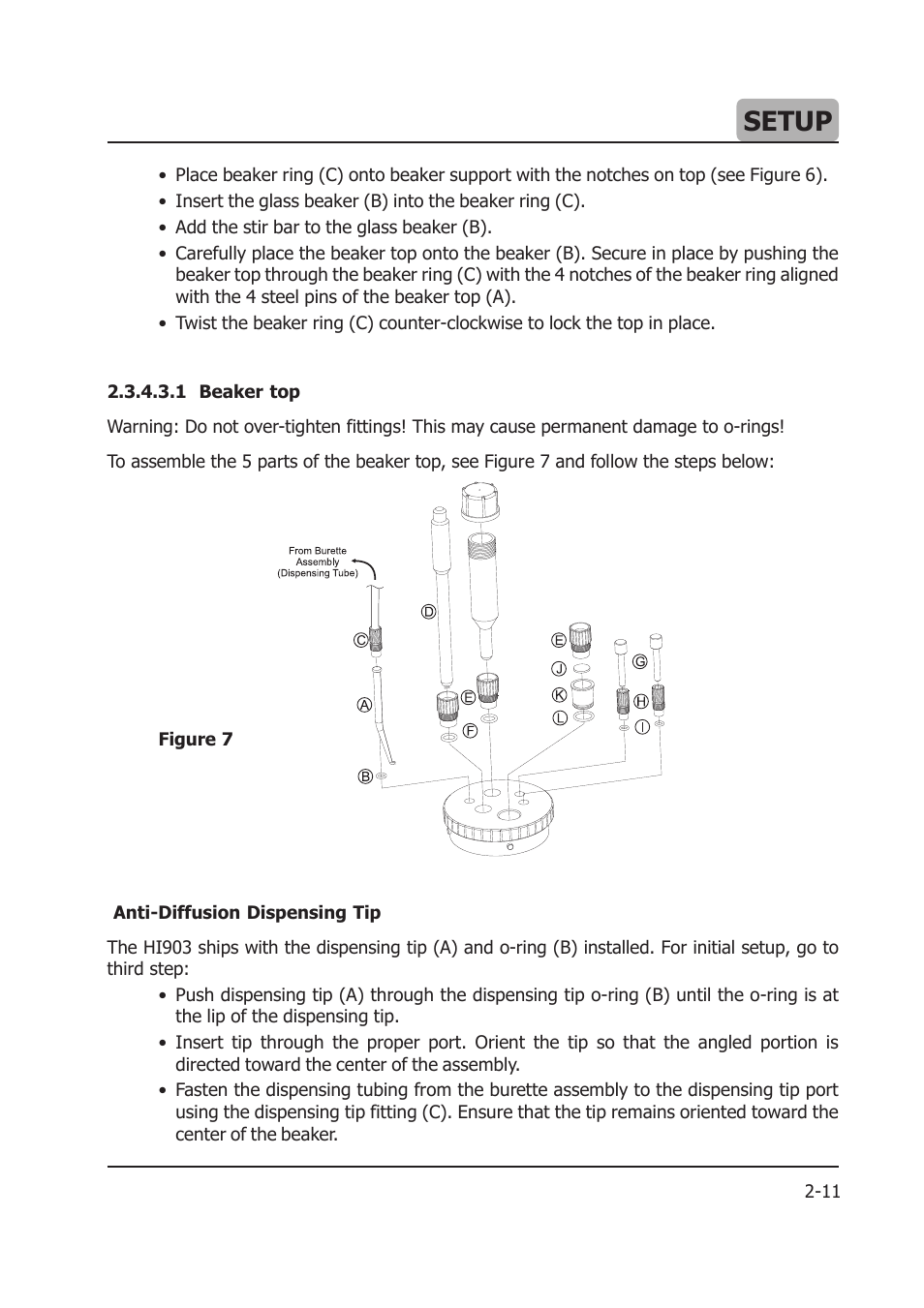 Setup | Hanna Instruments HI 903 User Manual | Page 35 / 222