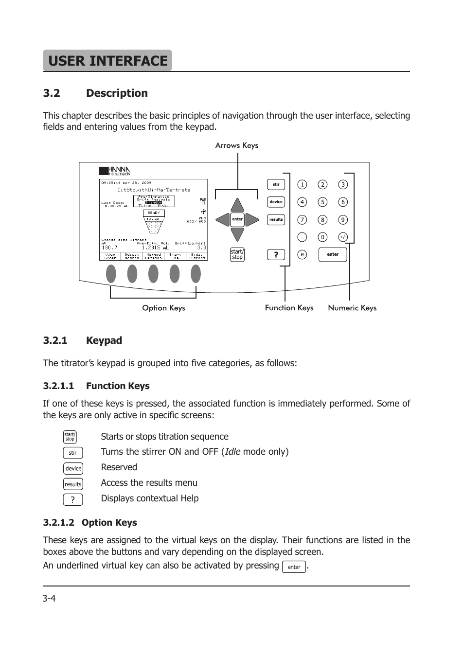 User interface | Hanna Instruments HI 903 User Manual | Page 44 / 222