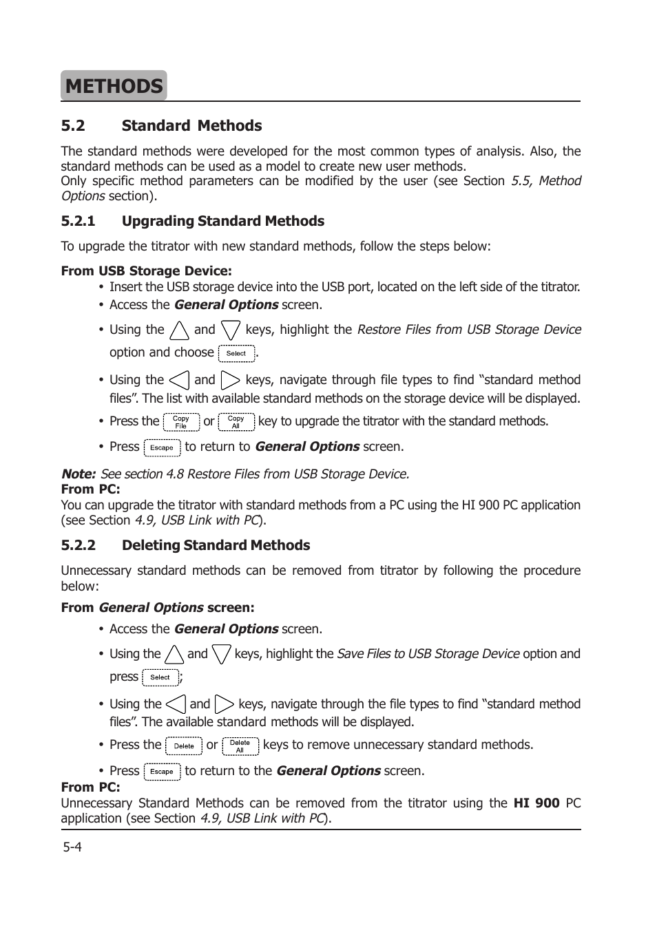Methods | Hanna Instruments HI 903 User Manual | Page 68 / 222