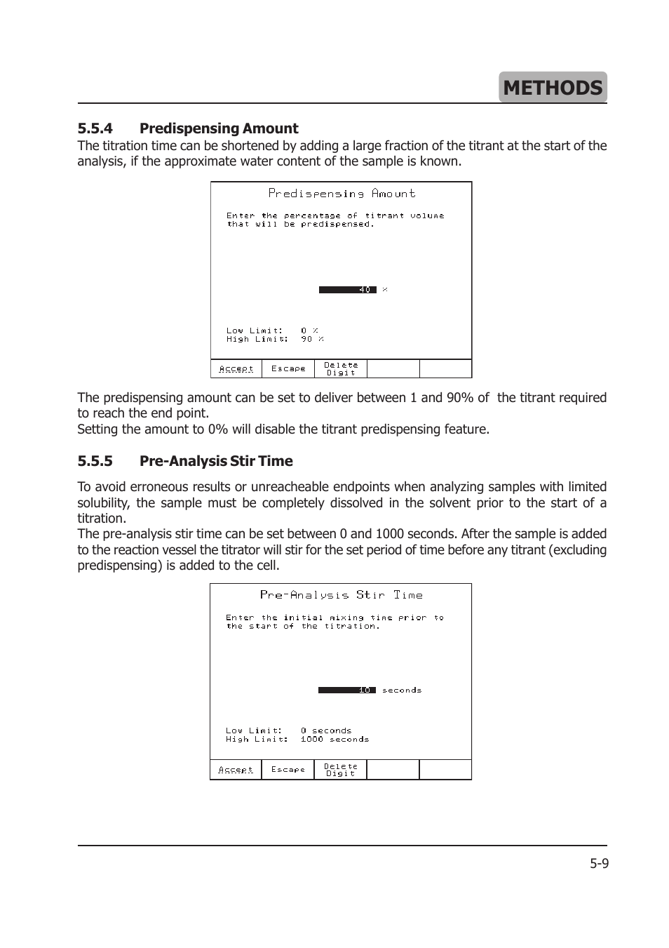 Methods | Hanna Instruments HI 903 User Manual | Page 73 / 222