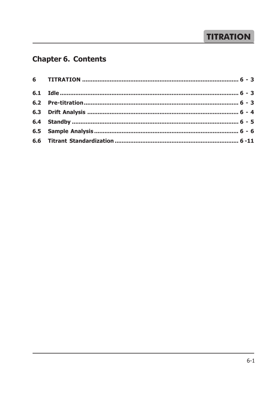 06_titration_2013_10_08, Titration, Chapter 6. contents | Hanna Instruments HI 903 User Manual | Page 93 / 222