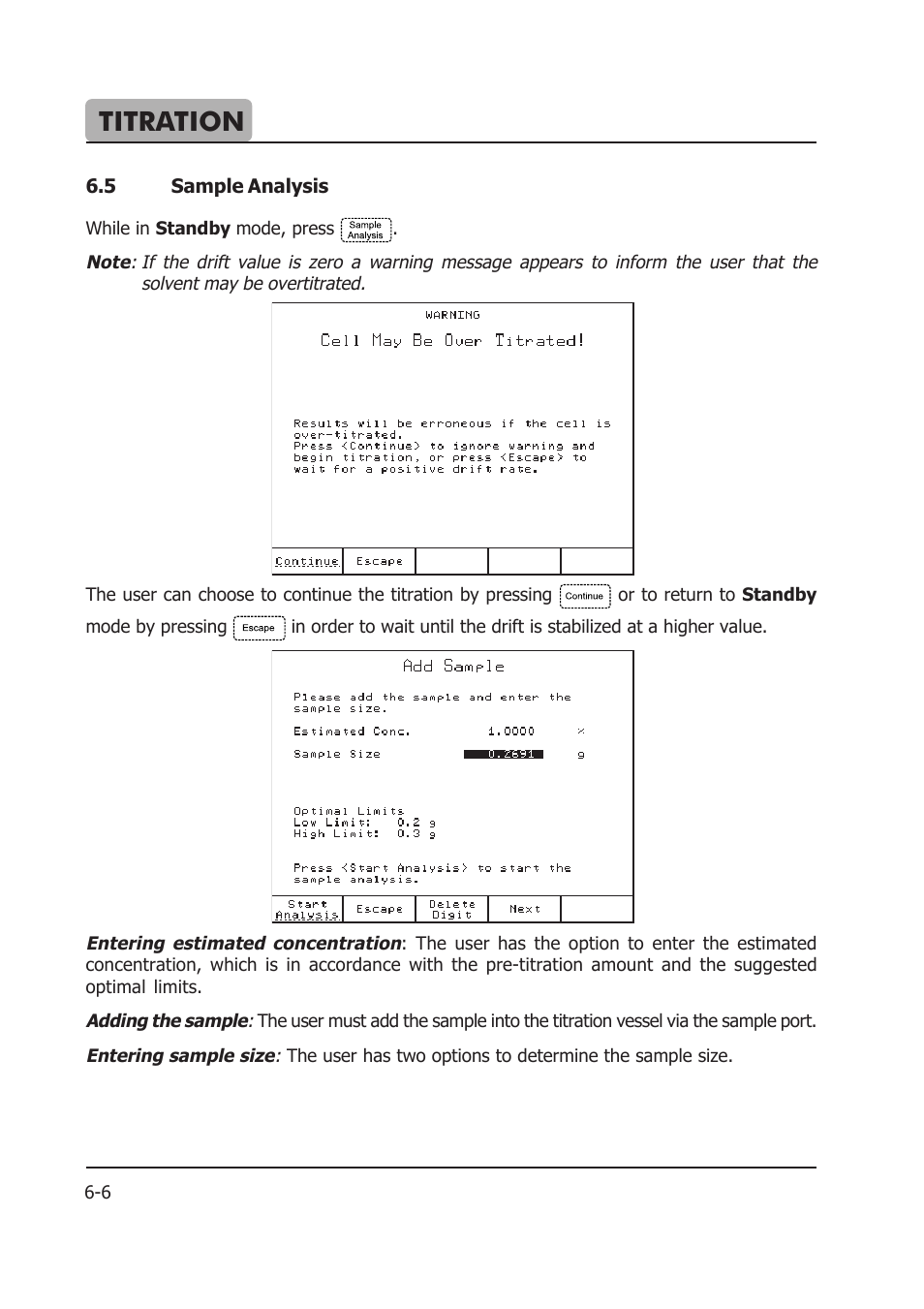 Titration | Hanna Instruments HI 903 User Manual | Page 98 / 222