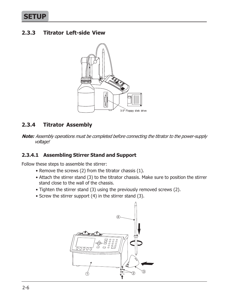 Setup | Hanna Instruments HI 901 User Manual | Page 12 / 148