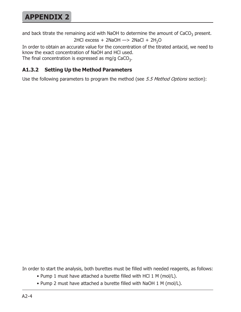 Appendix 2, A1.3.2 setting up the method parameters | Hanna Instruments HI 901 User Manual | Page 130 / 148