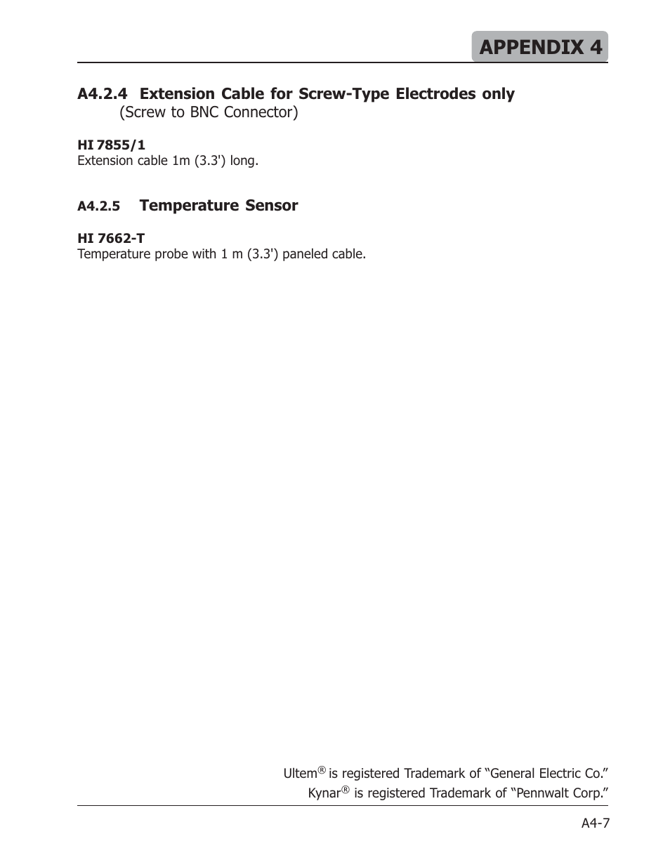 Appendix 4 | Hanna Instruments HI 901 User Manual | Page 145 / 148