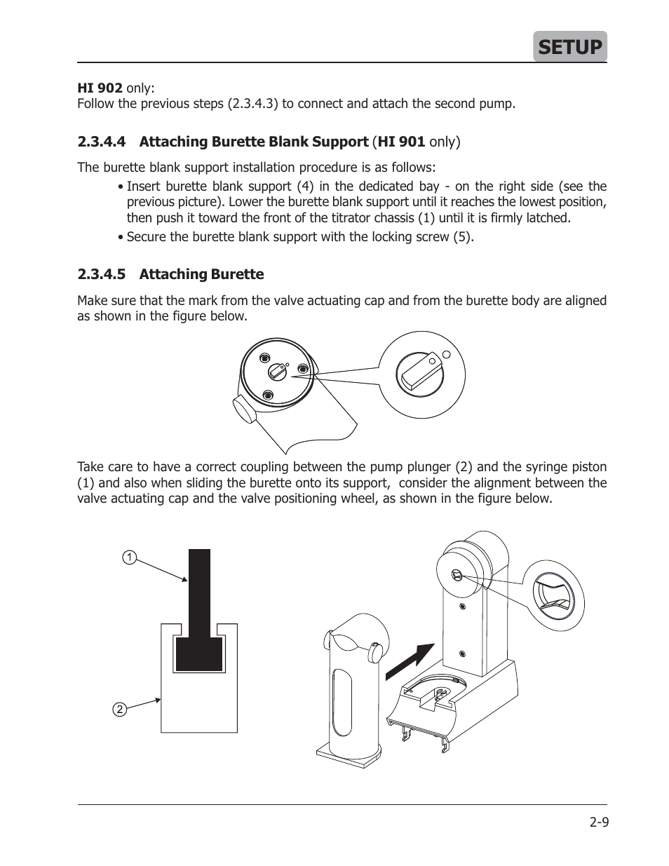 Setup | Hanna Instruments HI 901 User Manual | Page 15 / 148