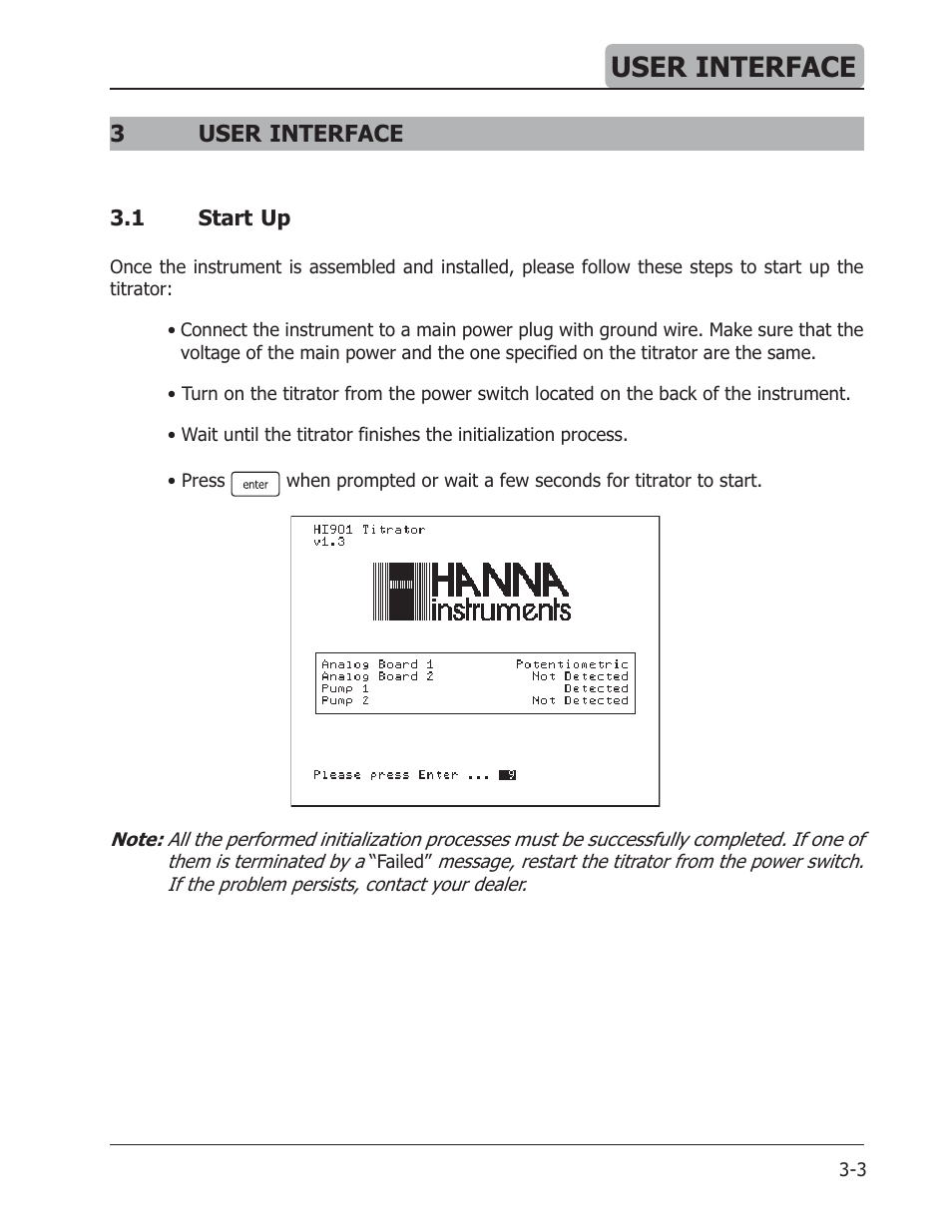 User interface, 3user interface | Hanna Instruments HI 901 User Manual | Page 21 / 148
