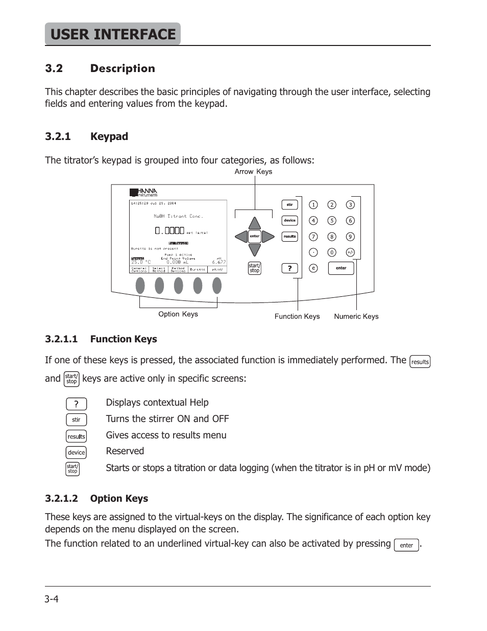 User interface | Hanna Instruments HI 901 User Manual | Page 22 / 148