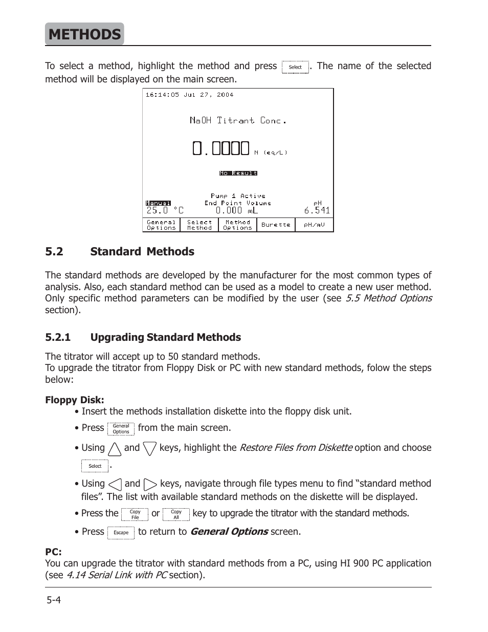 Methods | Hanna Instruments HI 901 User Manual | Page 44 / 148