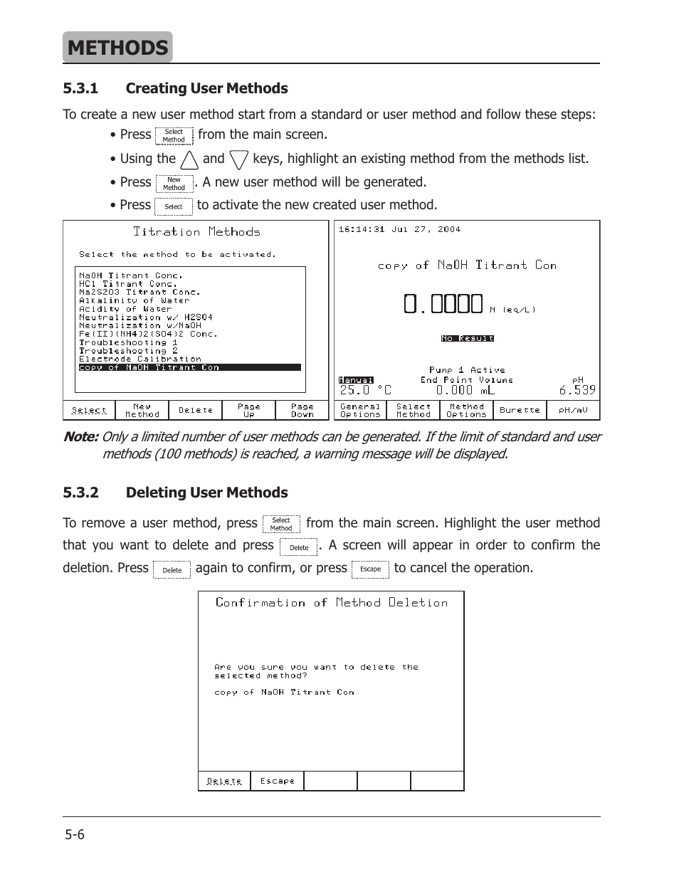 Methods | Hanna Instruments HI 901 User Manual | Page 46 / 148