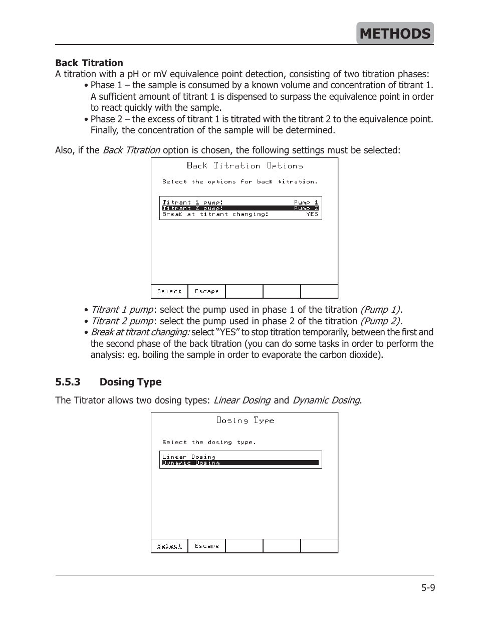 Methods | Hanna Instruments HI 901 User Manual | Page 49 / 148
