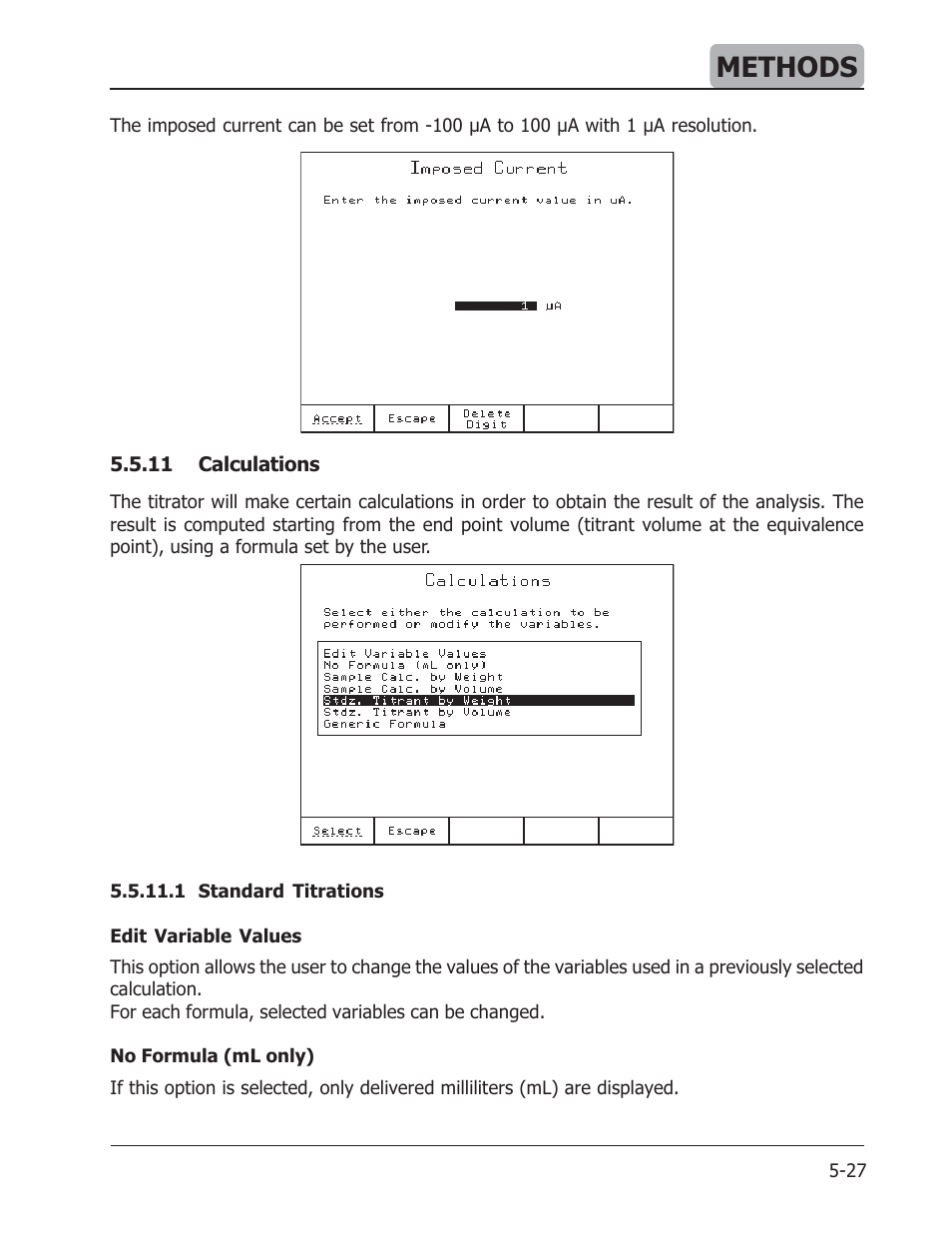 Methods | Hanna Instruments HI 901 User Manual | Page 67 / 148