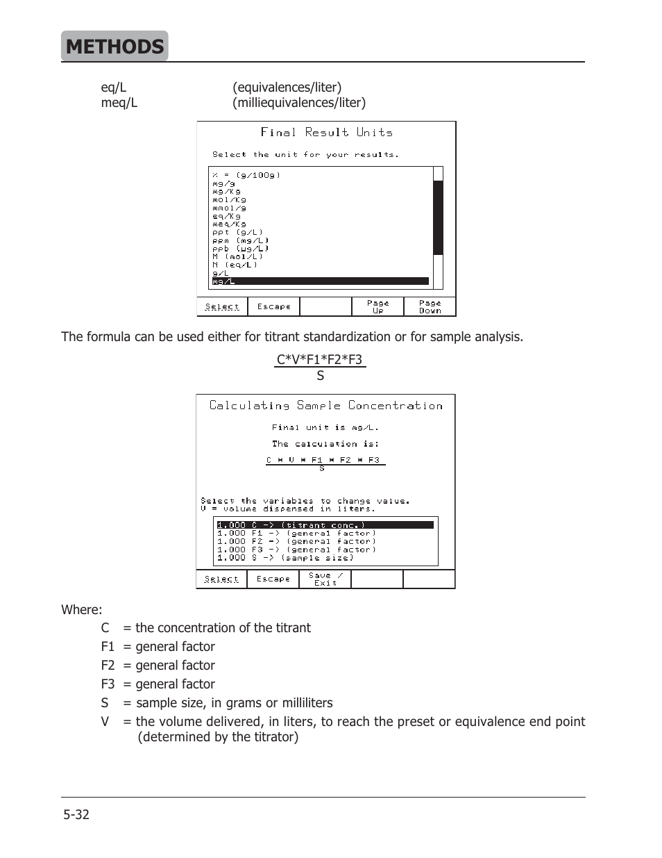 Methods | Hanna Instruments HI 901 User Manual | Page 72 / 148