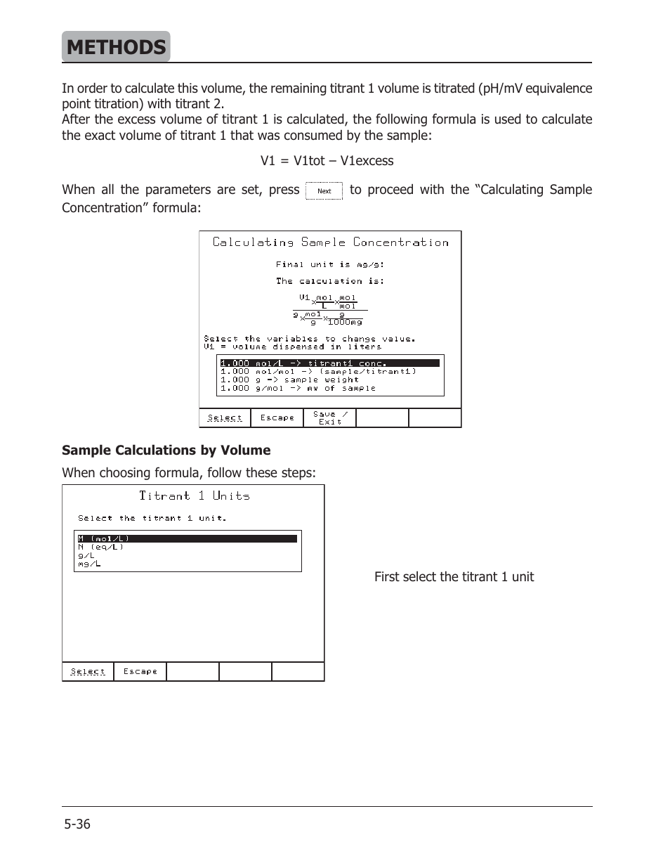 Methods | Hanna Instruments HI 901 User Manual | Page 76 / 148