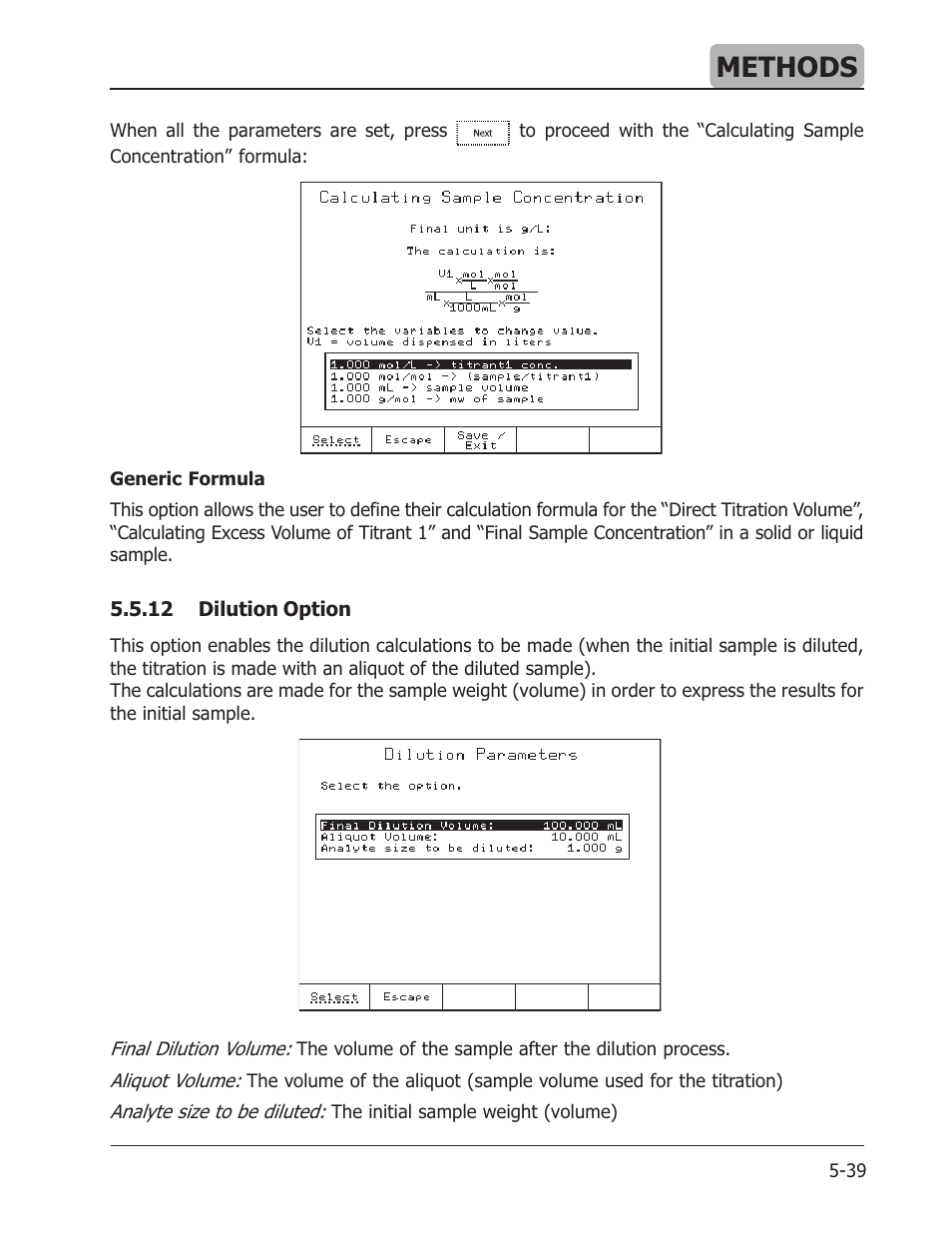 Methods | Hanna Instruments HI 901 User Manual | Page 79 / 148